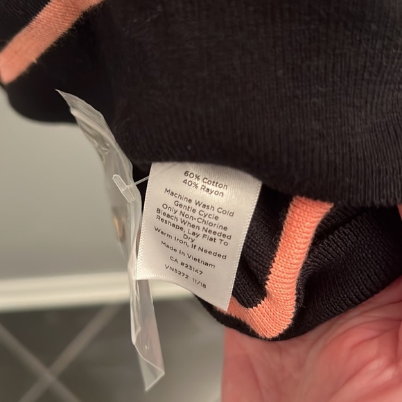 Talbot’s plus 2X cotton/rayon striped sweater New w/tags! - Picture 9 of 11